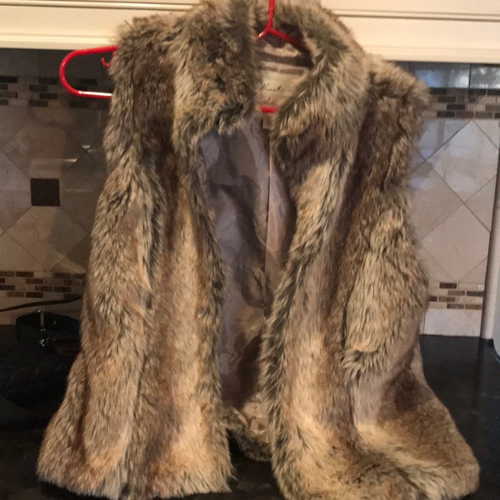 Faux fur vest